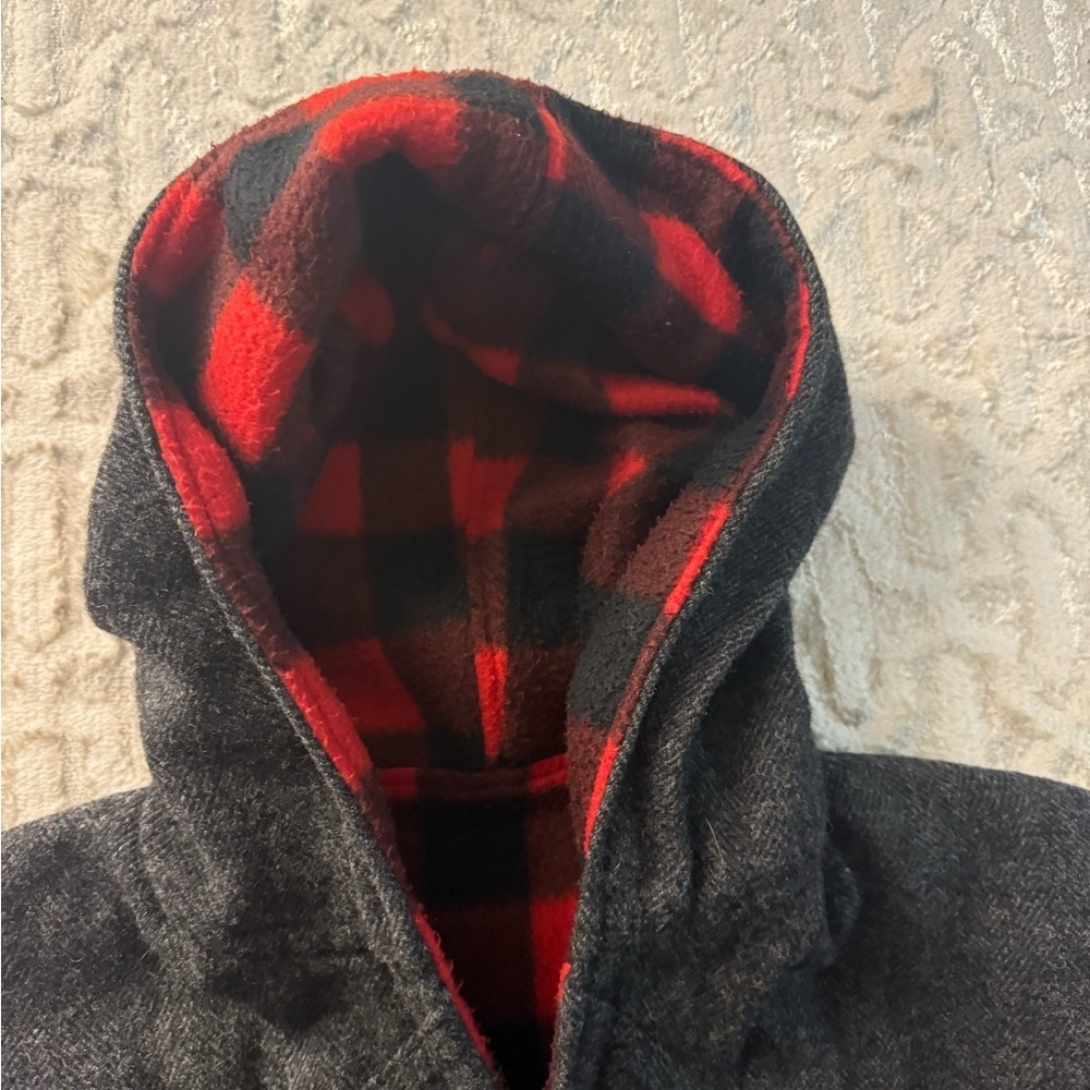 Vintage homemade wool and flannel men’s coat fits like a size large. - Picture 6 of 8